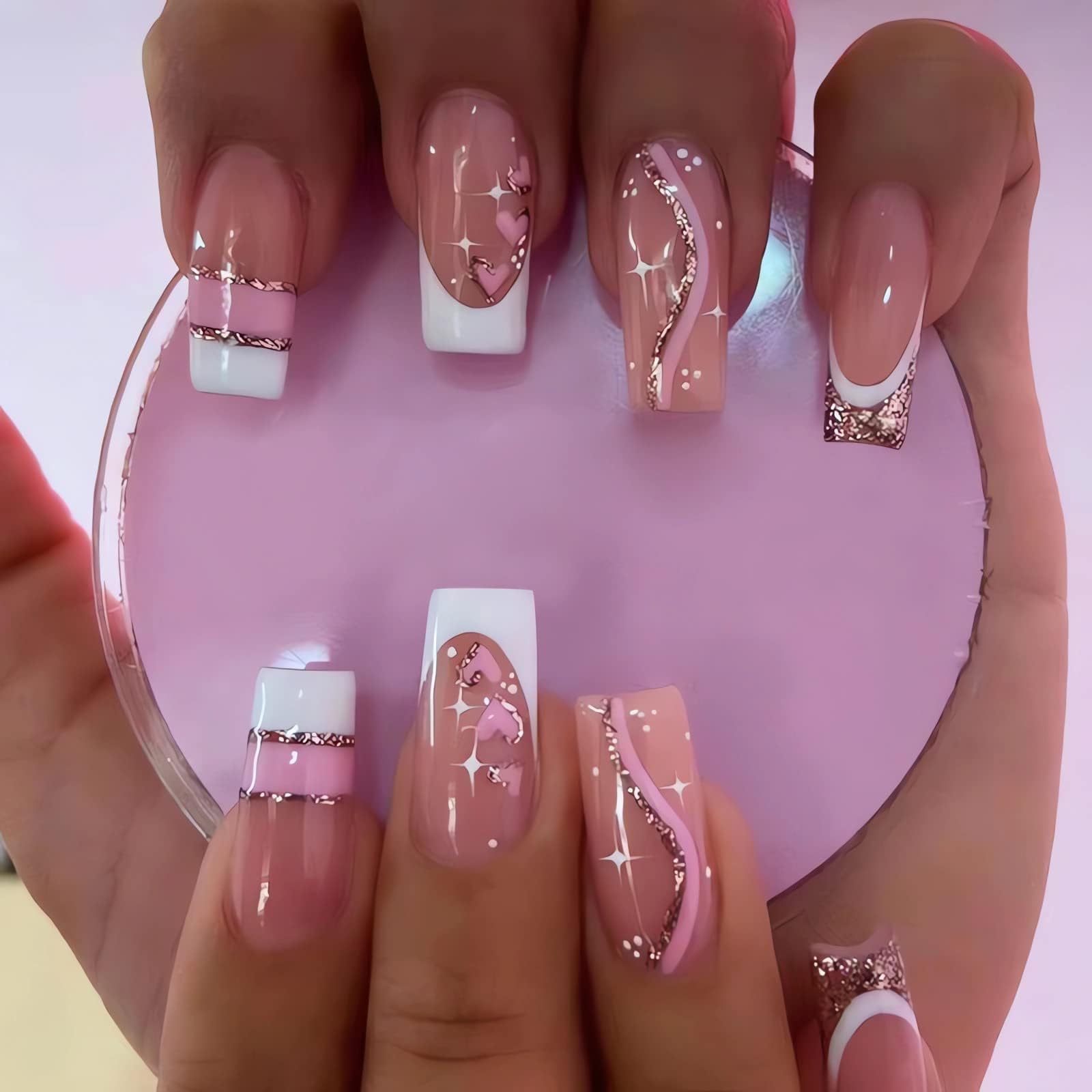 Imsohot Valentine S Day Press On Nails Long Coffin Fake